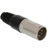 Conectores XLR de 5 polos (macho y hembra)