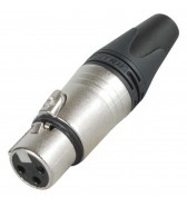 Conectores XLR de 3 polos (macho y hembra)
